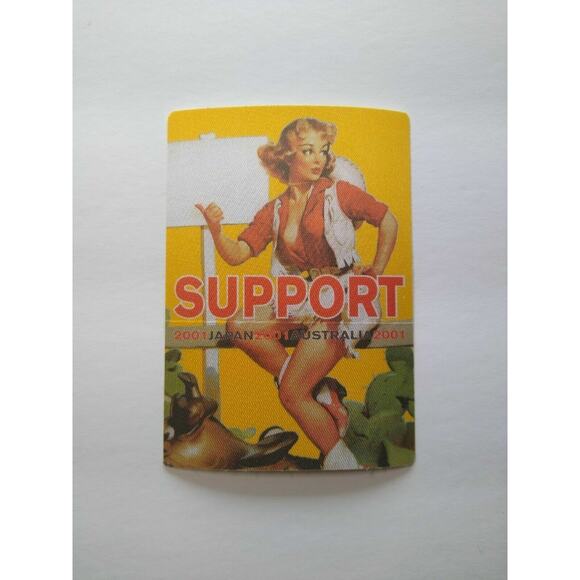 Bob Dylan Backstage Pass Original 2001 World Tour Folk Rock Music Sexy Lady Gold - Picture 3 of 6